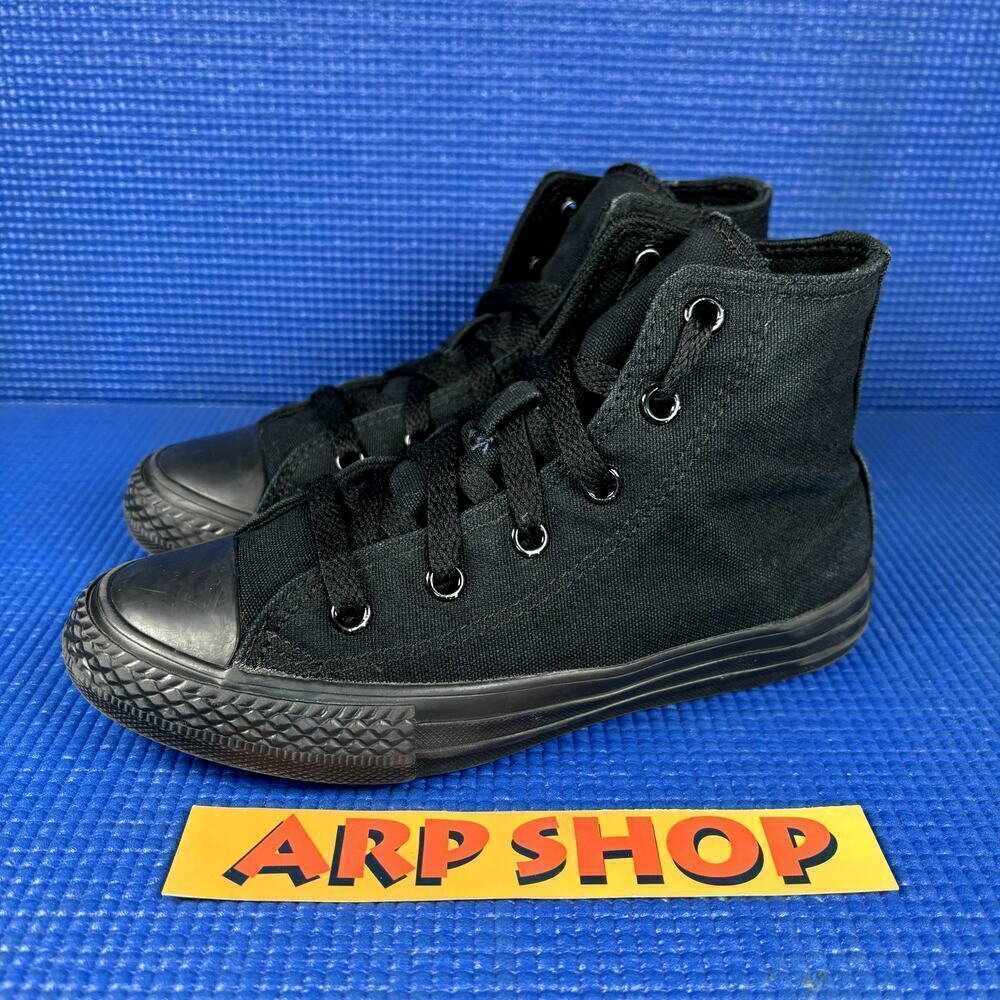 🔴 CONVERSE ALL STAR CHUCK TAYLOR Kids-Boys Size 13 Black Hi-Top Shoes 3S121